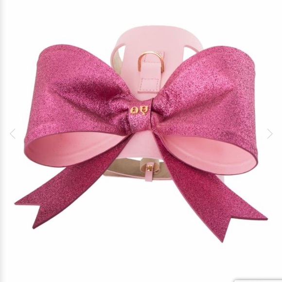 MOSHIQA Christian Cowan Pink Glitter Dog Harness - Picture 7 of 16